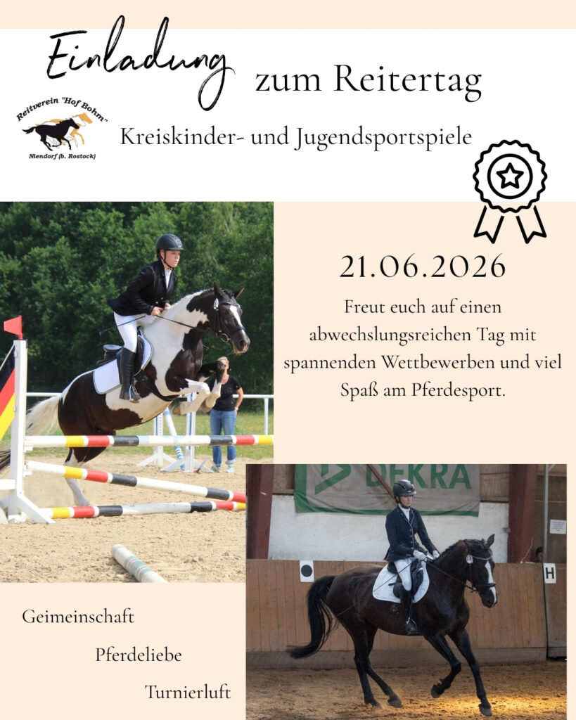 Reitertag, Hof Bohm, Rostock, MV, Pferdesport